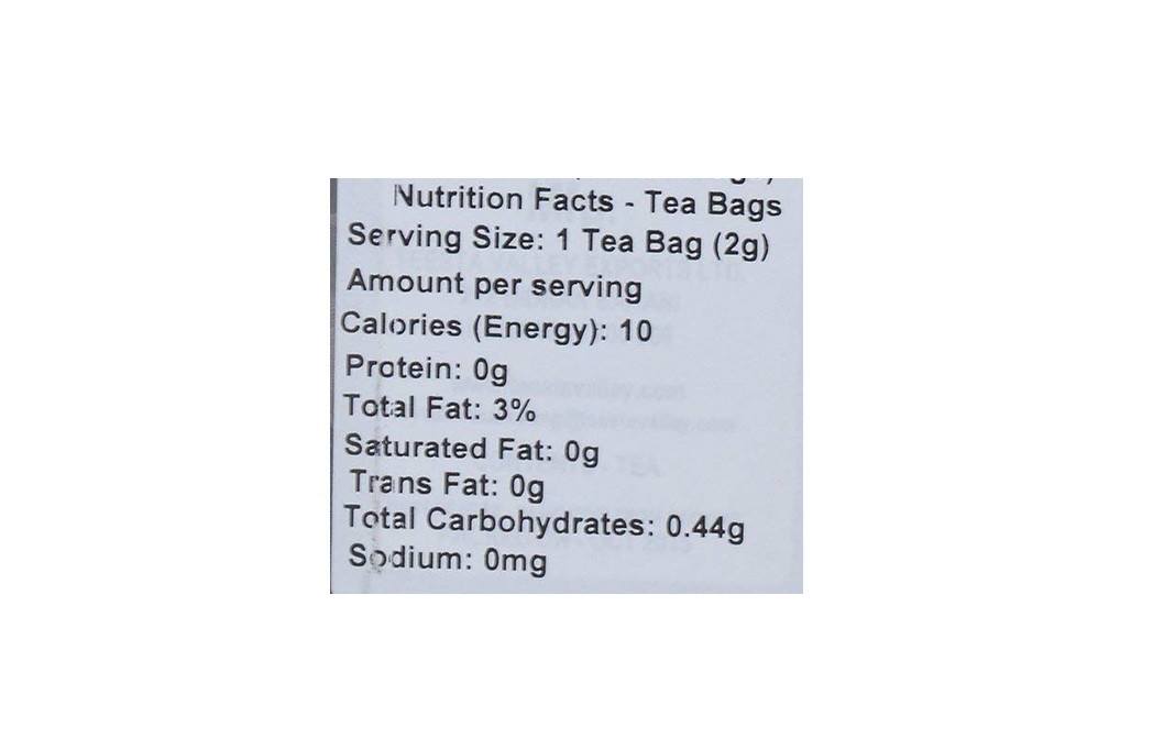 Teesta Valley Tea Vanilla hand picked tea    Jar  20 pcs